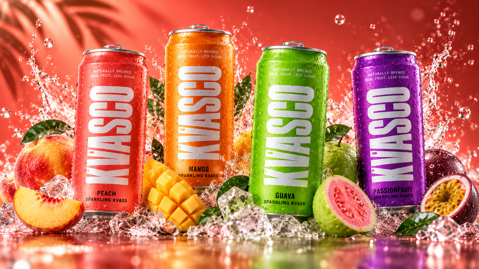 Colourful Kvasco flavour collection concept