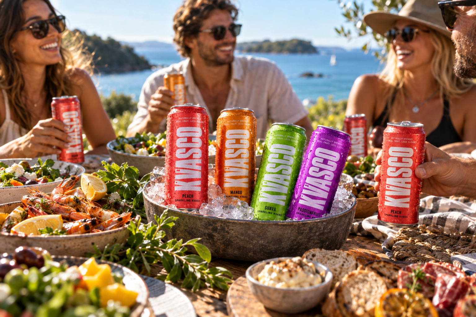 Summer picnic setting